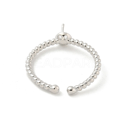 Brass Cup Peg Open Cuff Ring Settings KK-G518-02P-02-1
