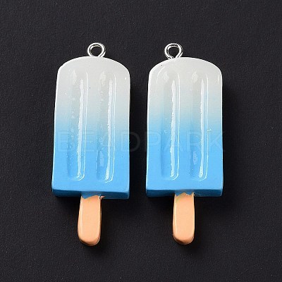 Gradient Color Resin Imitation Food Pendants RESI-H144-11-1