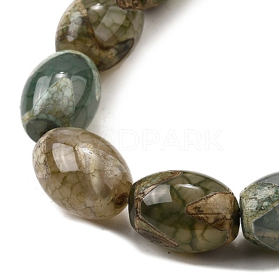 Tibetan Style dZi Beads Strands G-S389-A08-1