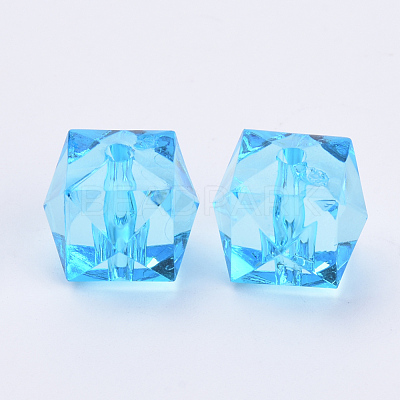 Transparent Acrylic Beads X-TACR-Q259-8mm-V40-1