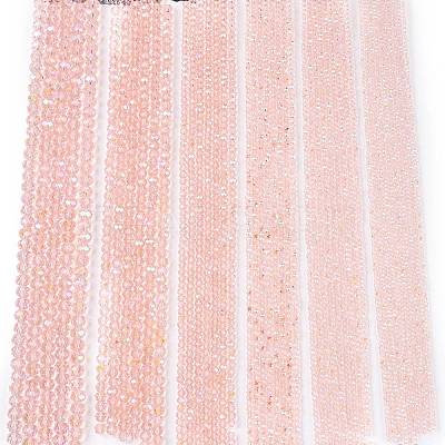 Electroplate Glass Beads Strands EGLA-A044-T3mm-L22-1