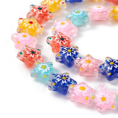 Transparent Glass Beads Strands LAMP-F029-03F-1