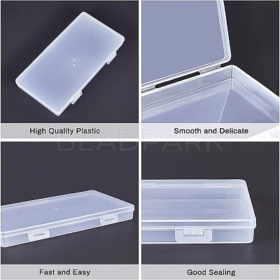 Transparent Plastic Bead Containers CON-BC0006-06A-1