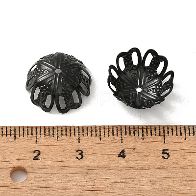 304 Stainless Steel Bead Caps STAS-P363-02B-EB-1