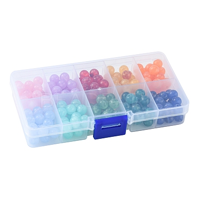 200Pcs 10 Colors  Imitation Gemstone Acrylic Beads OACR-FS0001-19-1
