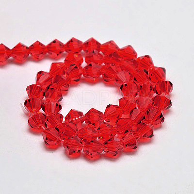 Imitate Austrian Crystal Bicone Glass Beads Strands LS-GLAA-F029-4x4mm-14-1