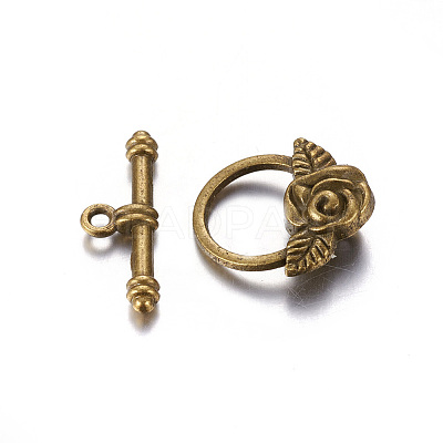 Tibetan Style Toggle Clasps LS-GLF0026Y-NF-1