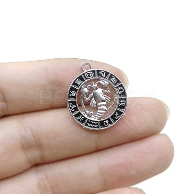 Constellation Themes Alloy Rhinestone Pendants PW-WG6B97D-10-1