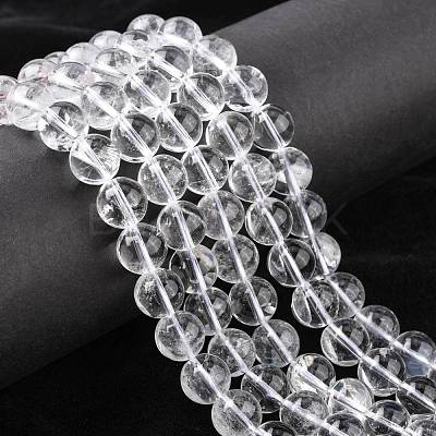 Natural Quartz Crystal Beads Strands G-C175-10mm-2-1