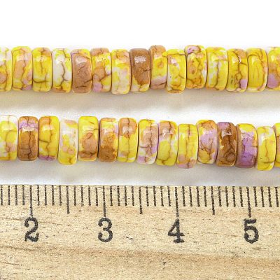 Baking Paint Synthetic Turquoise Beads Strands G-H060-02B-10-1