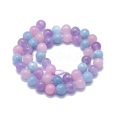 Natural Aquamarine & Rose Quartz & Amethyst Beads Strands G-D0013-68-1