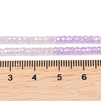 Cubic Zirconia Beads Strands ZIRC-P125-2x3mm-01-1