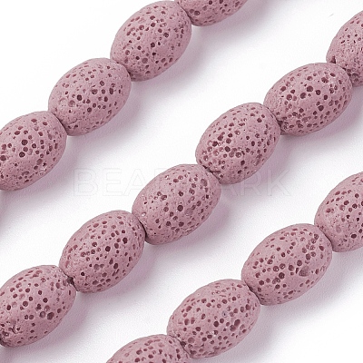 Natural Lava Rock Beads Strands G-F671-03A-08-1