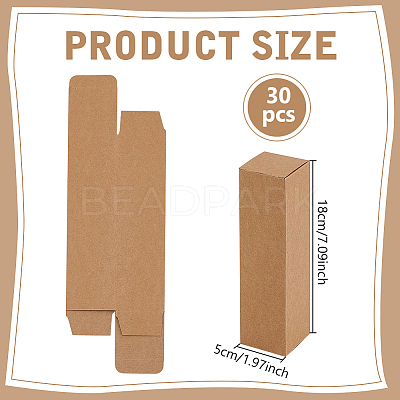 Kraft Paper Packing Boxes for Essential Oil Gift CON-WH0107-59A-01-1