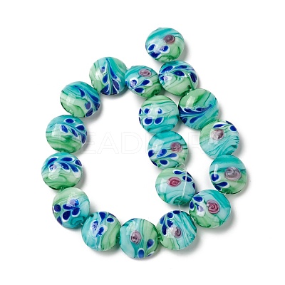 Handmade Lampwork Beads Strand LAMP-C008-06B-1