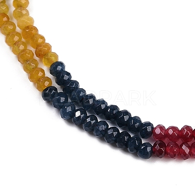 Gradient Color Natural White Jade Beads Strands G-Z069-01H-1