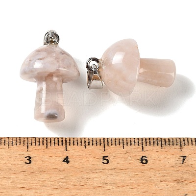 Natural Cherry Blossom Agate Pendants GG-CBAA0EE-05P-16-1