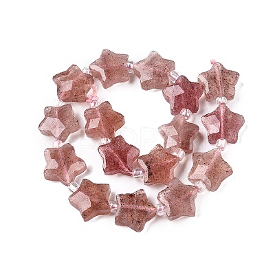 Natural Strawberry Quartz Beads Strands G-T138-183-1