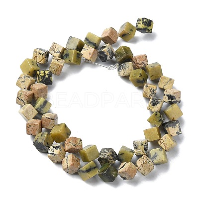 Natural Yellow Turquoise(Jasper) Beads Strands G-C135-D05-02-1