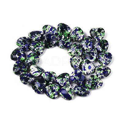 Spray Painted Synthetic Turquoise Beads Strands G-N352-28A-07-1