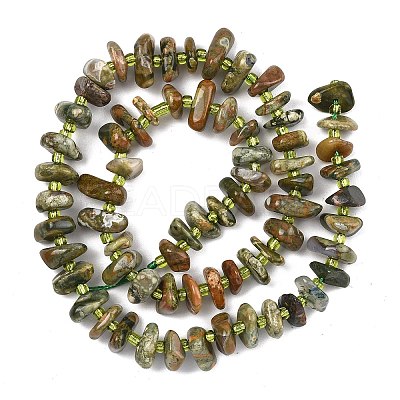 Natural Rhyolite Jasper Beads Strands G-F821-B01-01-1