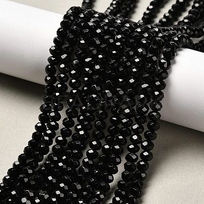 Dyed Natural Malaysia Jade Rondelle Beads Strands X-G-E316-2x4mm-08-1