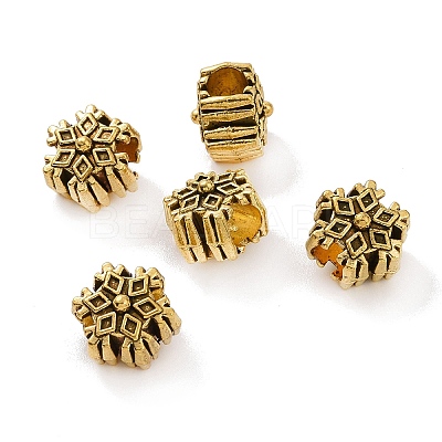 Tibetan Style Alloy European Beads FIND-H038-07AG-1
