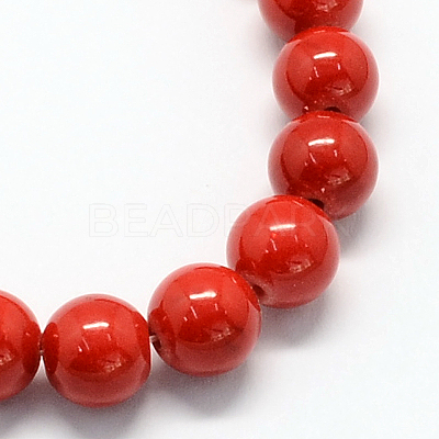 Natural Dyed Mashan Jade Gemstone Bead Strands G-R272-16mm-01-1