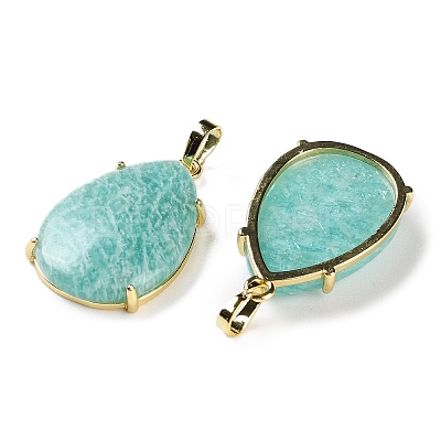 Natural Amazonite Pendants G-U002-01G-B-1