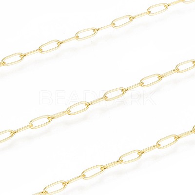 3.28 Feet Ion Plating(IP) 304 Stainless Steel Paperclip Chains X-CHS-F010-01B-G-1