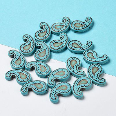 Synthetic Turquoise Dyed Beads Strands G-A218-01B-1