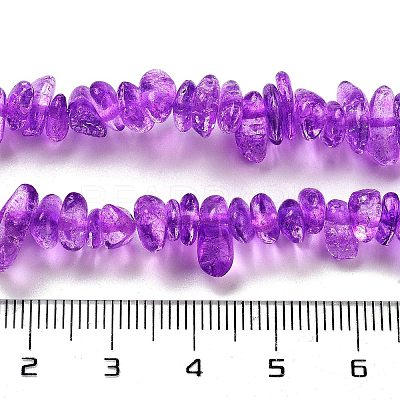 Transparent Crackle Glass Beads Strands GLAA-U004-01K-1