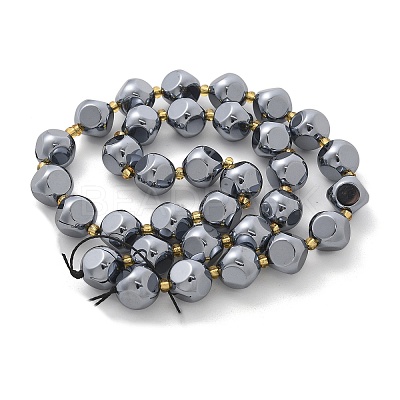 Terahertz Stone Round Beads Strands G-R002-01B-1