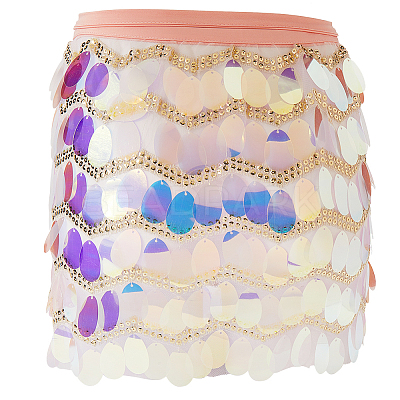 Alloy Teardrop Waist Belt AJEW-WH20008-13B-1