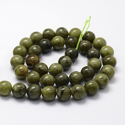 Natural Chinese Jade Beads Strands X-G-F363-10mm-1