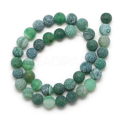 Natural Weathered Agate Bead Strands G-S237-8mm-06-1