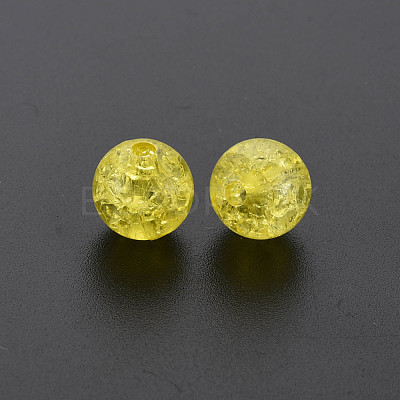 Transparent Crackle Acrylic Beads MACR-S373-66C-N16-1