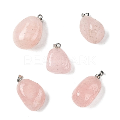 Natural & Synthetic Mixed Stone Tumbled Stone Pendants GG-K002-06-1