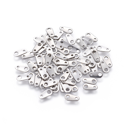 Tarnish Resistant 201 Stainless Steel Chain Tabs STAS-L234-010P-1