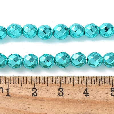 Electroplated Synthetic Non-magnetic Hematite Beads Strands G-B132-B01-01F-1