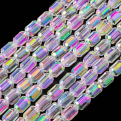 Electroplate Glass Beads Strands X-EGLA-D031-01-01-1