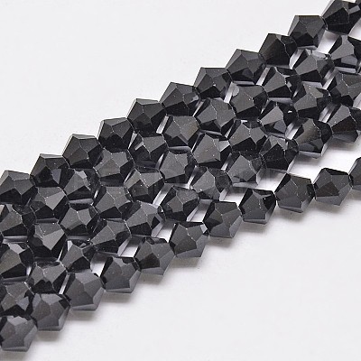Imitate Austrian Crystal Bicone Glass Beads Strands LS-GLAA-F029-4x4mm-02-1