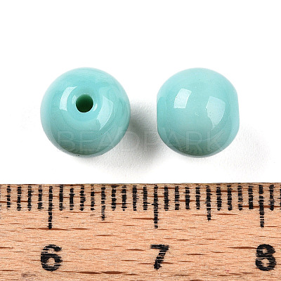 Opaque Solid Color Glass Beads GLAA-N007-8mm-A13-1