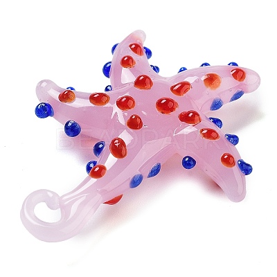Handmade Lampwork Pendants X-LAMP-A004-05G-1