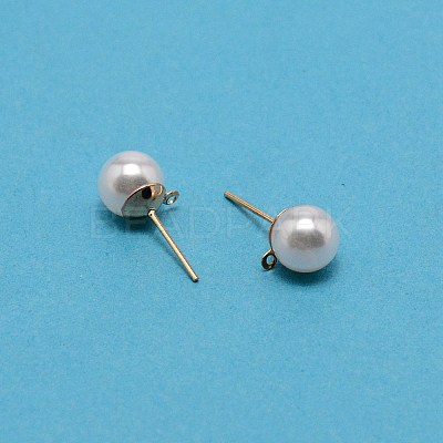 304 Stainless Steel Stud Earring Findings STAS-WH0029-02C-01-1