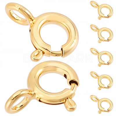 20Pcs Brass Spring Ring Clasps KK-BBC0025-77-1