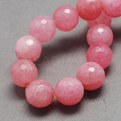 Natural White Jade Bead Strands G-R166-12mm-25-1