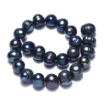 Natural Cultured Freshwater Pearl Beads Strands X-PEAR-S012-45-1