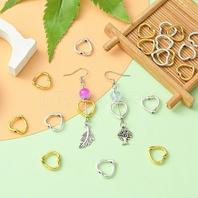 20Pcs 2 Colors Tibetan Style Bead Frame TIBEB-YW0001-20-1