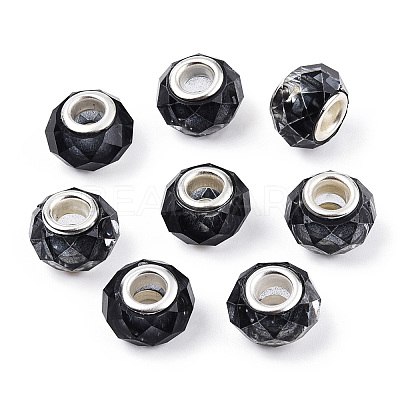 Transparent Resin European Beads RPDL-T003-08-1
